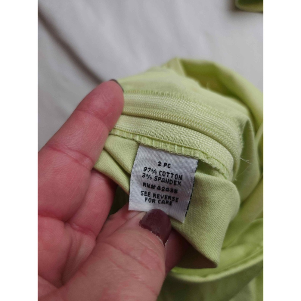 Dressbarn Lime Green Pant Suit Set 2pc Blazer Trousers Womens Size 10 - Picture 10 of 12